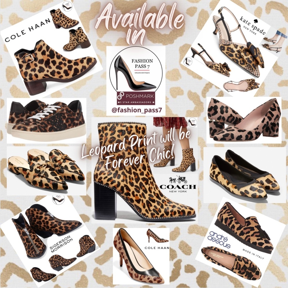 Leopard Print Will Be Forever Chic! Leopard Cheetah Animal Print Shoes Booties